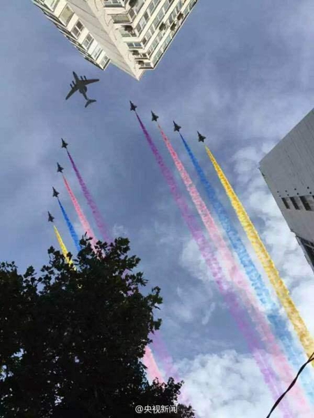 Beijing ensaia com sucesso parada comemorativa do 70º aniversário da vitória da China na Guerra Anti - Fascista