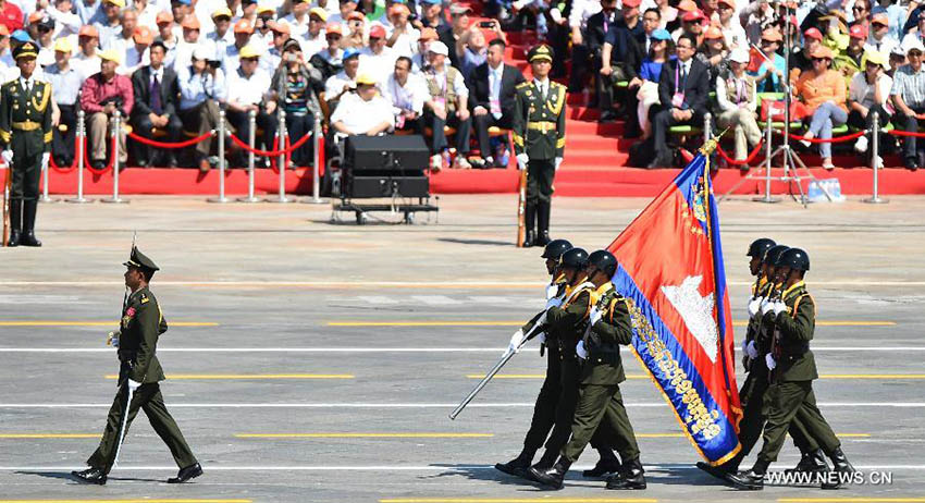 Dezessete unidades estrangeiras participam no desfile do Dia da Vitória na China