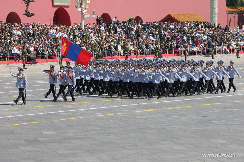 Dezessete unidades estrangeiras participam no desfile do Dia da Vitória na China