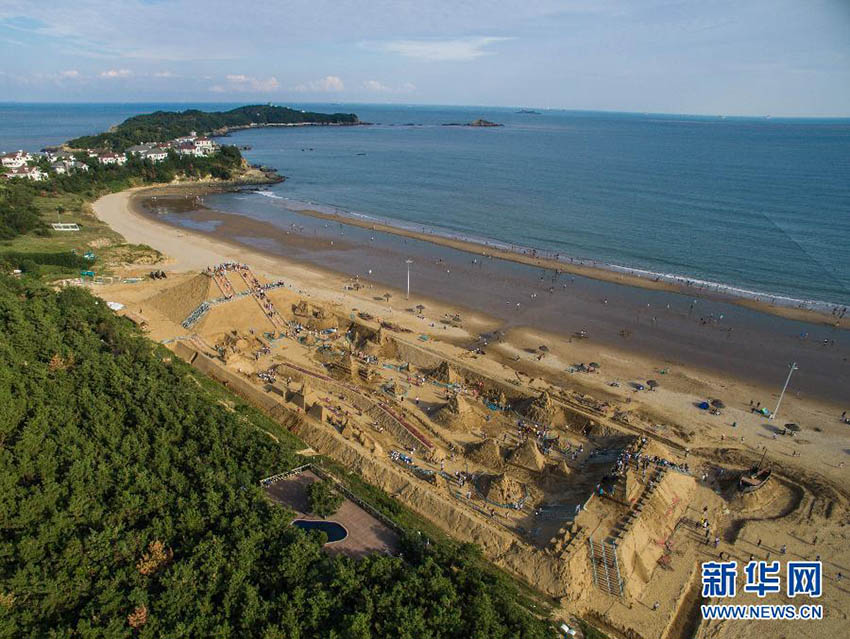 China realiza exposição internacional de esculturas de areia