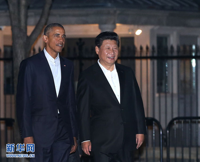 Barack Obama recebe o presidente Xi em Washington DC