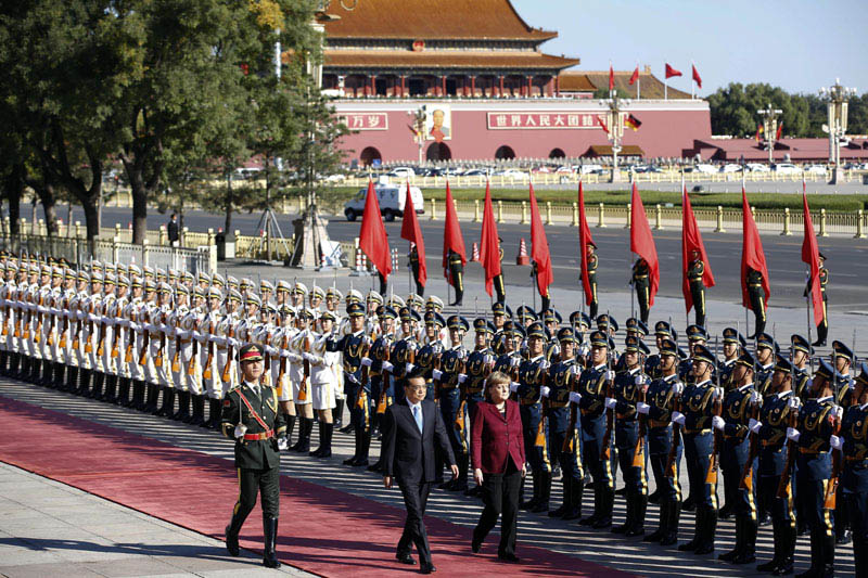 Angela Merkel inicia sua oitava visita à China