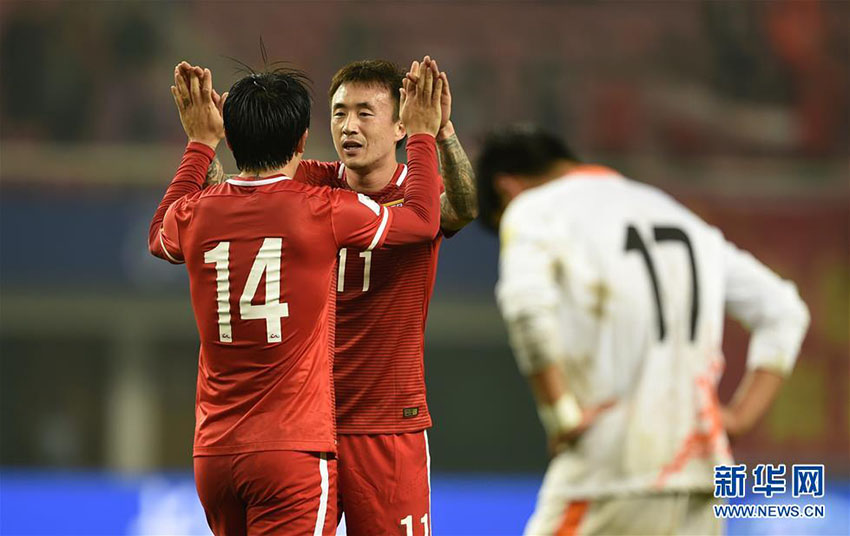 Seleção masculina de futebol da China vence Butão