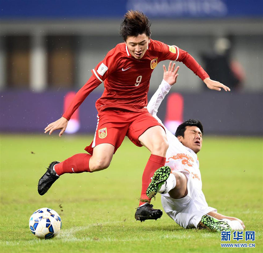 Seleção masculina de futebol da China vence Butão