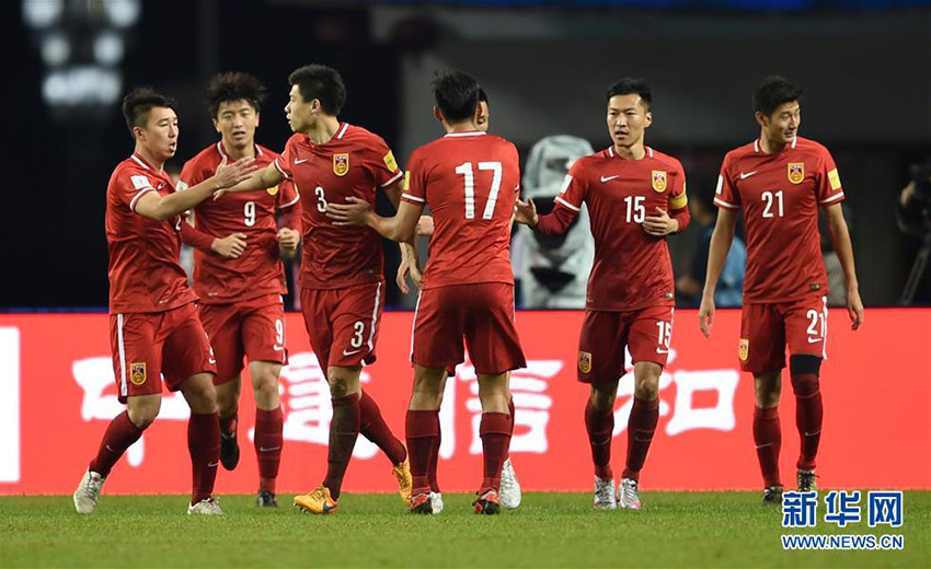 Seleção masculina de futebol da China vence Butão