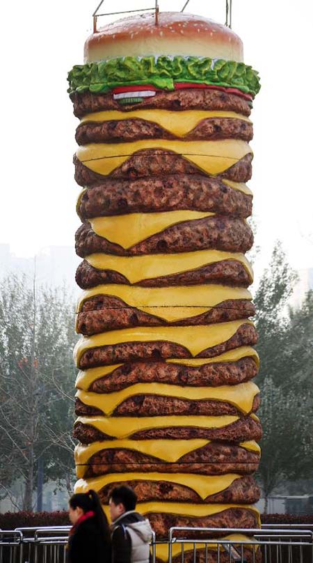 Lanche gigante choca Shenyang