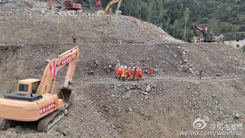 Deslizamento de terra em Lishui provoca 38 mortos