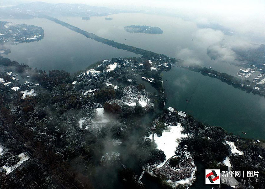 Hangzhou recebe os primeiros flocos de neve de 2015