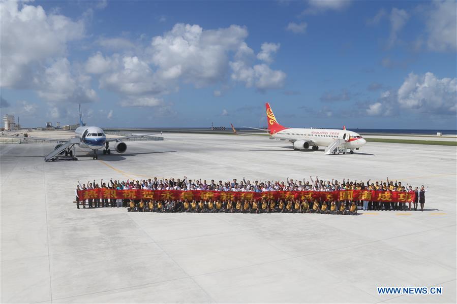 China realiza voo de teste em aeroporto novo no Mar do Sul da China