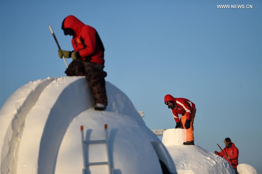 Inicia o vigésimo primeiro concurso de esculturas de neve de Harbin