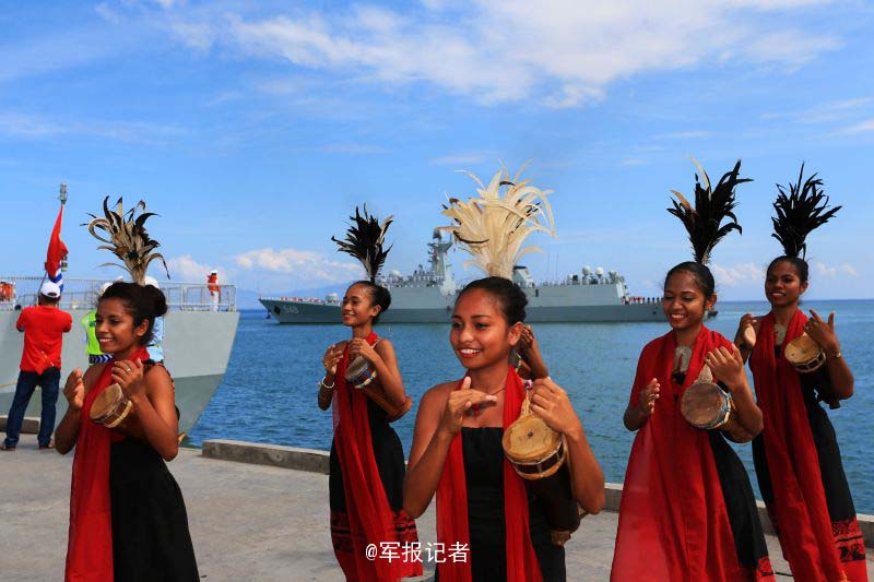 Navios de guerra chineses realizam visita a Timor Leste