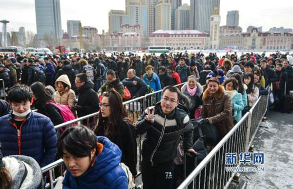 Frente fria frustra viagem pós-feriado dos chineses