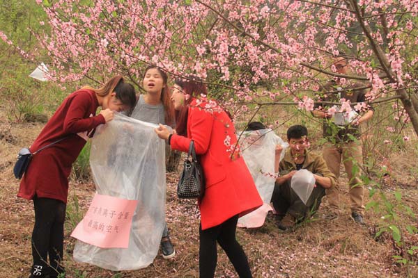 Aldeões vendem ar fresco aos residentes urbanos em Guangdong