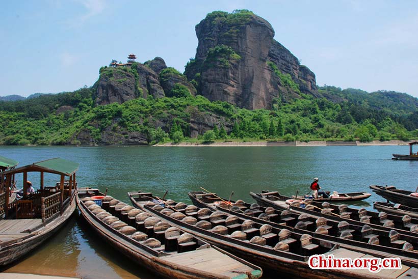 Paisagem da Montanha Longhu em Jiangxi