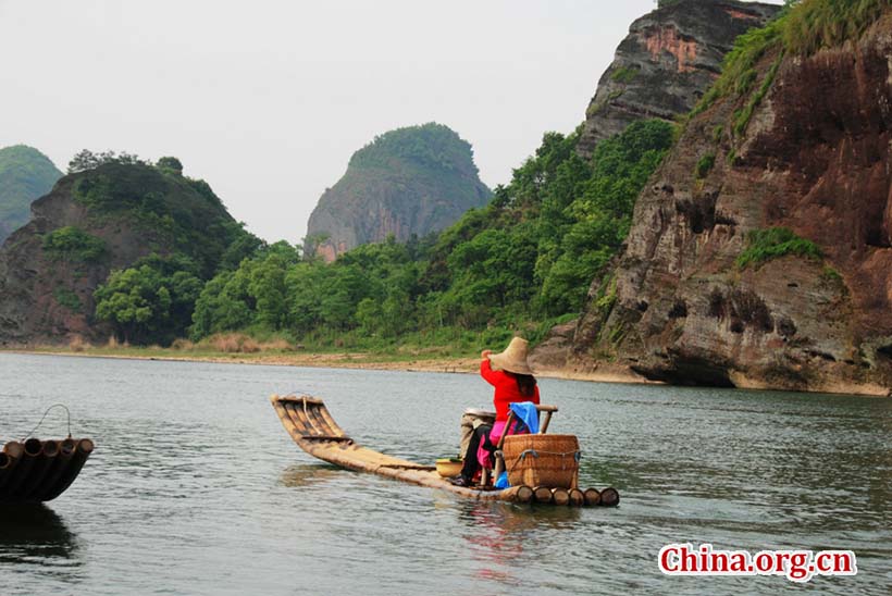 Paisagem da Montanha Longhu em Jiangxi