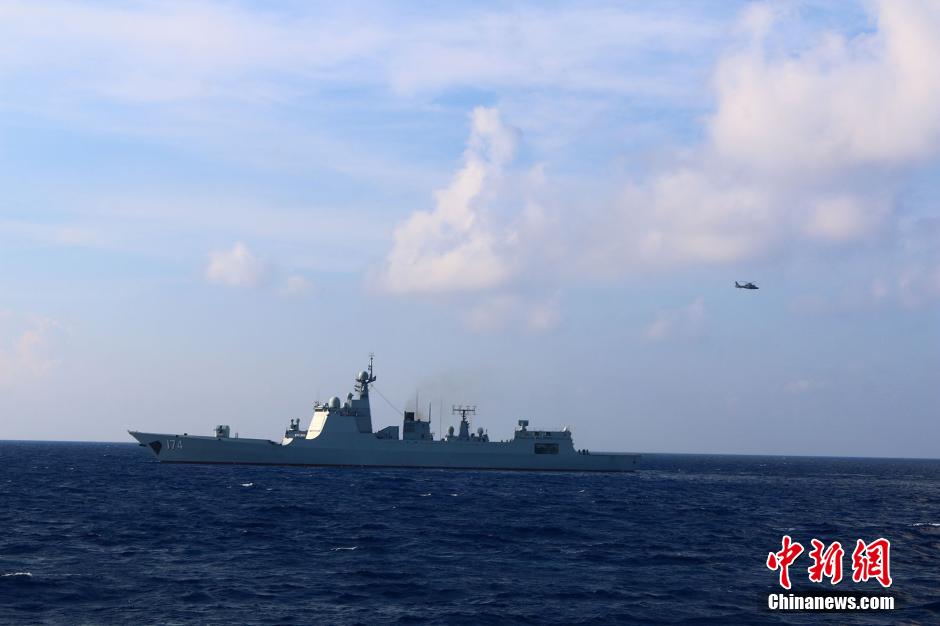 Marinha chinesa realiza exercício de resposta à circunstâncias especias no MSC