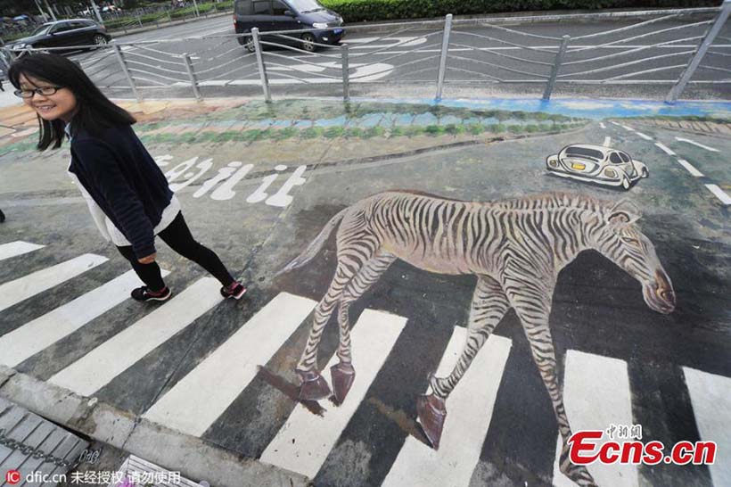 Cuidado com a zebra ao atravessar a rua