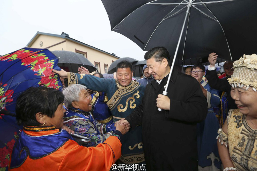 Presidente chinês visita ilha Heixiazi e destaca política de abertura