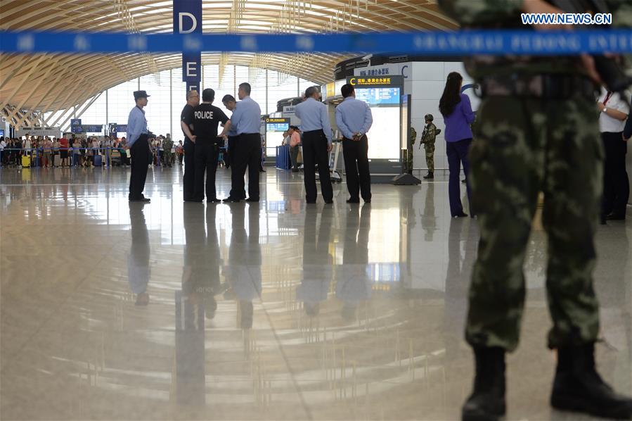 Explosão no aeroporto de Shanghai deixa quatro feridos