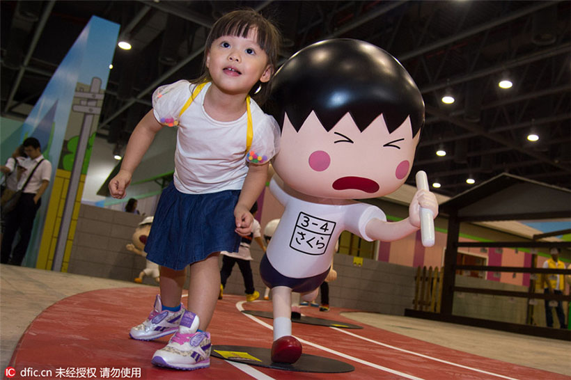 Exposição do 25º aniversário da “Chibi Maruko-chan” realizada em Macau