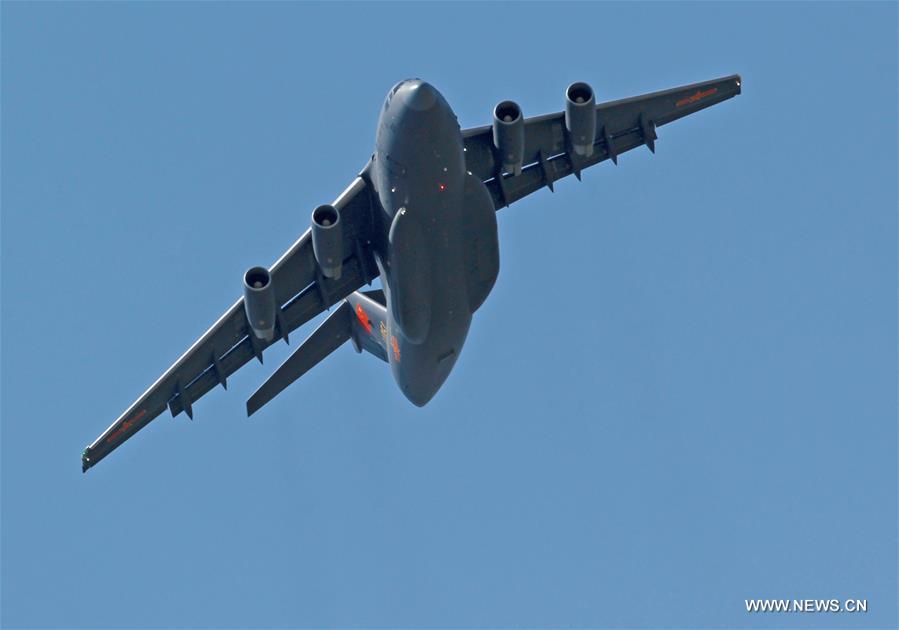 Avião de transporte (Y-20) entra oficialmente ao serviço da Força Aérea Chinesa