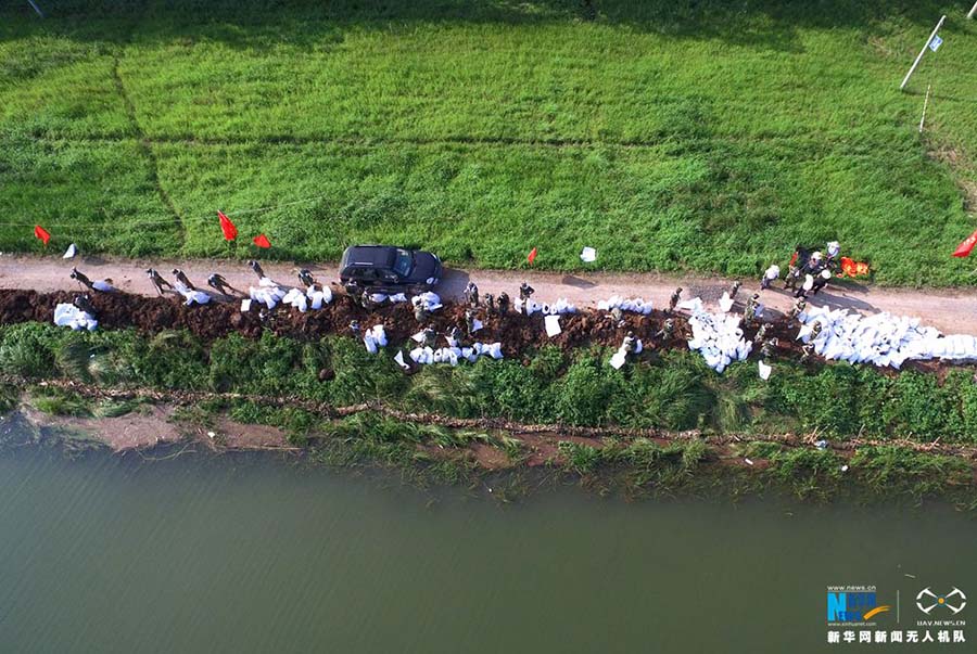 Tempestades deixam província de Anhui debaixo d’água 