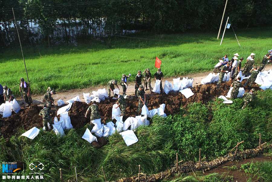 Tempestades deixam província de Anhui debaixo d’água 