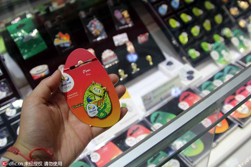 Merchandising dos Jogos Olímpicos do Rio é popular na China