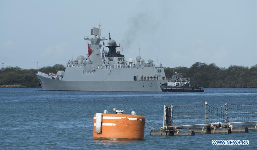 Frota chinesa sai de Pearl Harbor para a RIMPAC-2016