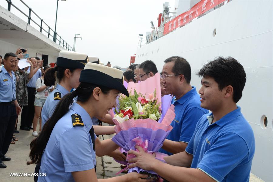 Navio de pesquisa da China completa sua 39ª missão de expedição oceânica