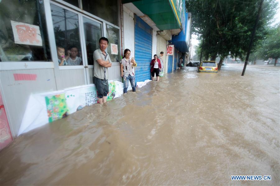 Chuvas torrenciais atingem o norte da China