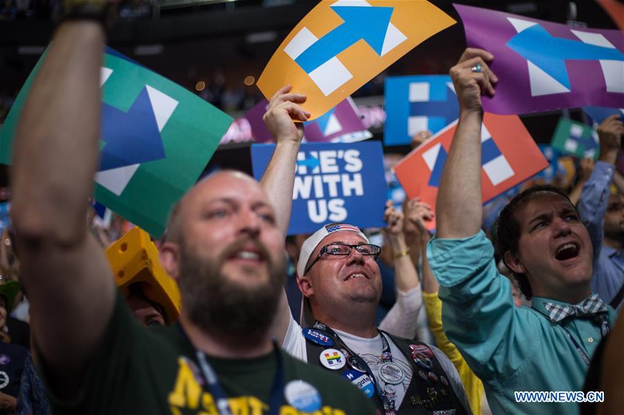 Hillary Clinton é a candidata presidencial do Partido Democrata