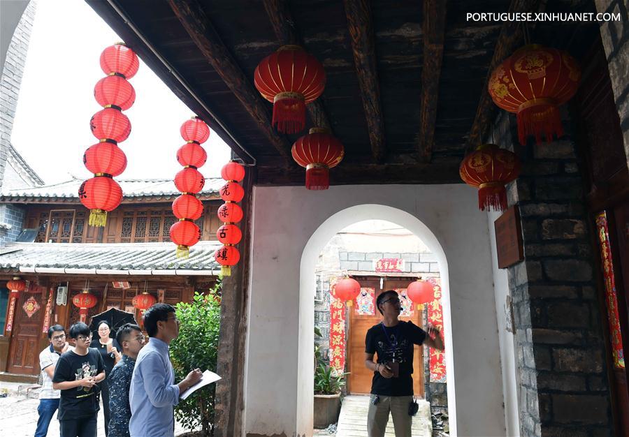 Cidade antiga de Guanglu na Província de Yunnan da China