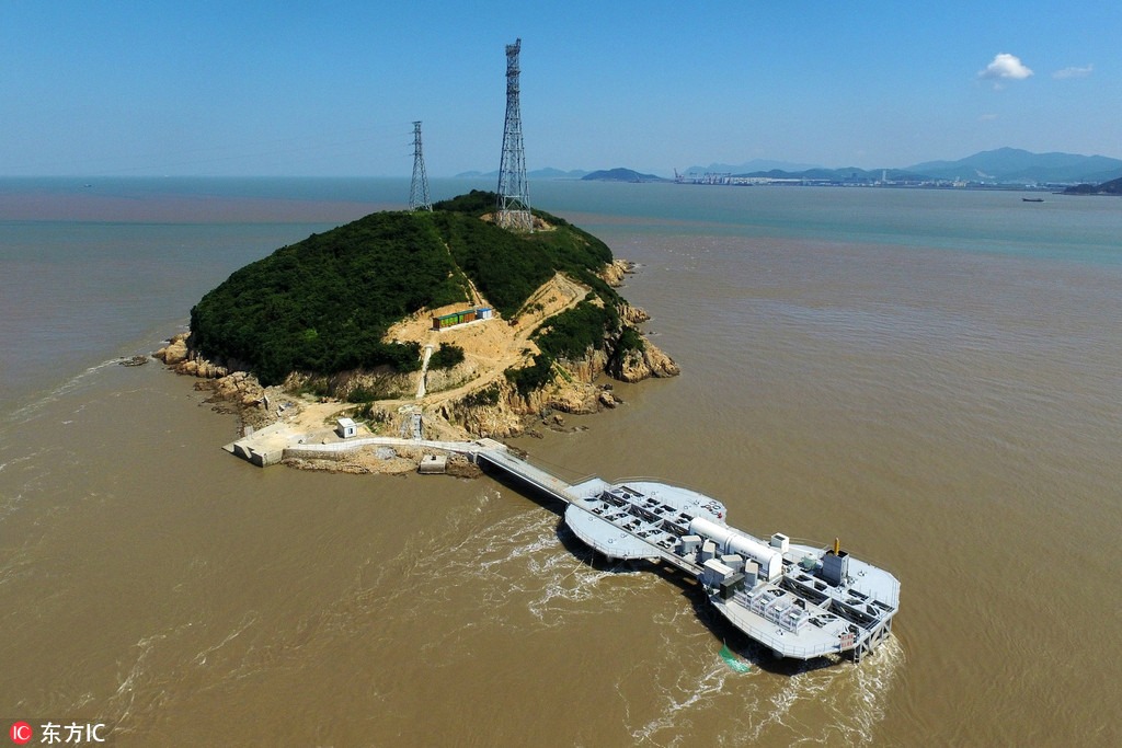 Testes da maior estação de energia das marés foram realizados com sucesso em Zhoushan