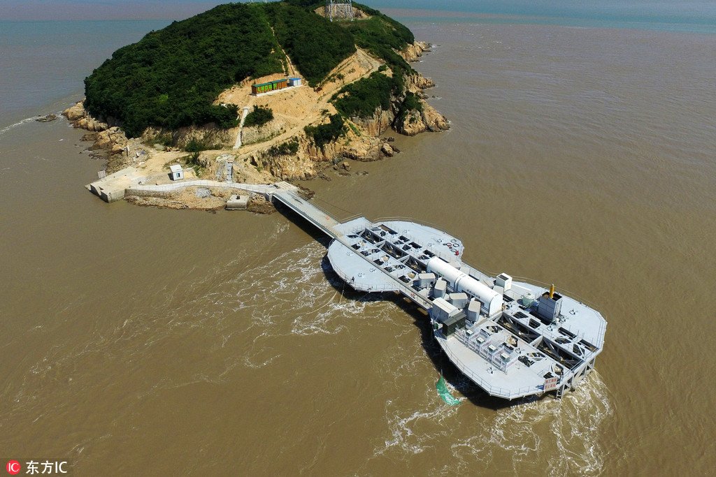 Testes da maior estação de energia das marés foram realizados com sucesso em Zhoushan