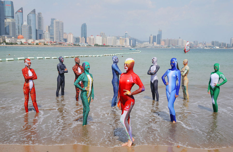 Qingdao lança nova versão do “facekini”