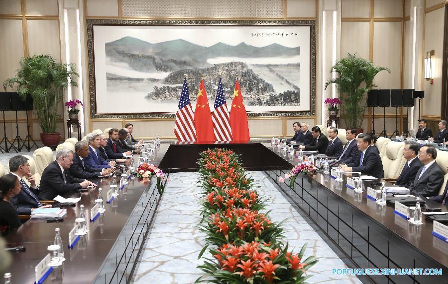 Presidente chinês reúne-se com Obama antes da Cúpula do G20