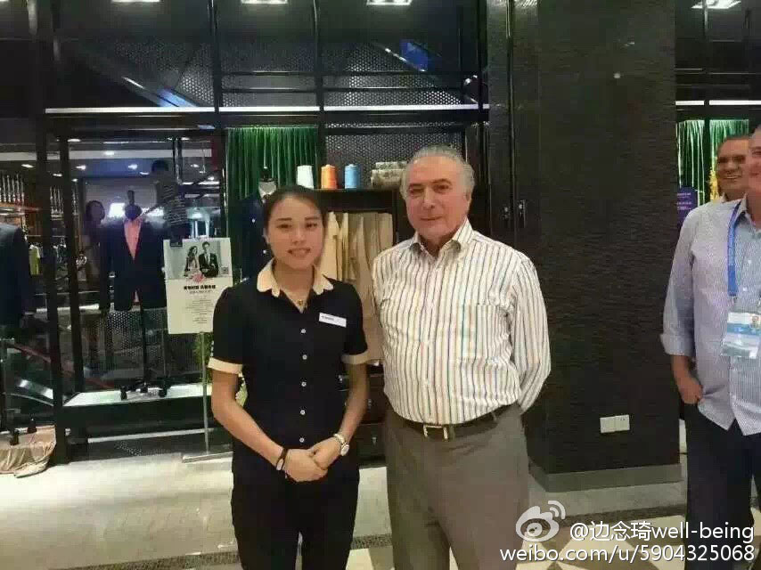 Novo presidente brasileiro vai às compras em Hangzhou