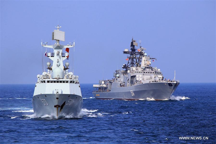 Exercício naval conjunto China-Rússia tem lugar no Mar do Sul da China