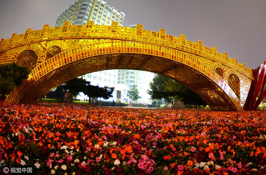 Praça Tian’anmen pronta para a chegada do Dia Nacional