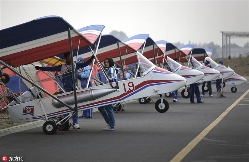 Aeroclube oferece visão panorâmica de Pyongyang