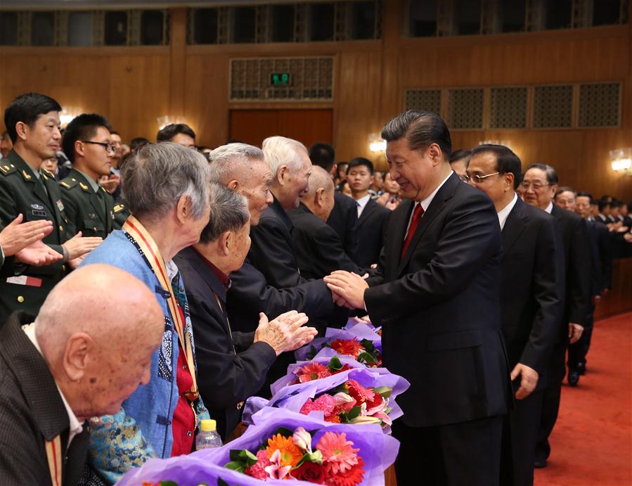 Líderes chineses participam de evento que celebra o 80º aniversário da vitória da Longa Marcha