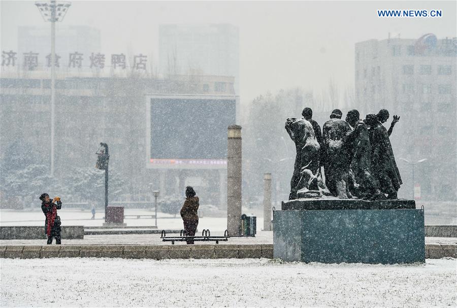 Frente fria provoca forte queda de temperatura no norte da China