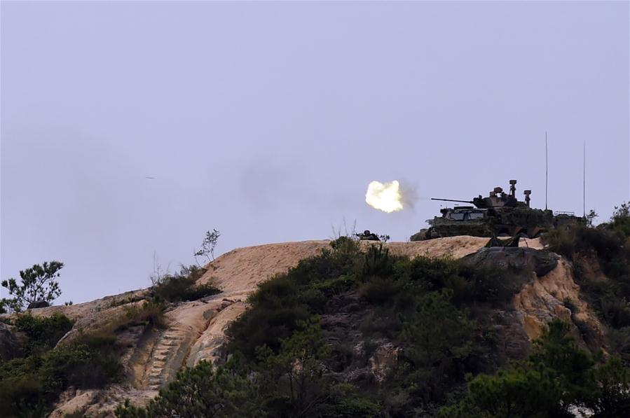 Exército de Libertação Popular da China realiza exercício militar na RAEHK