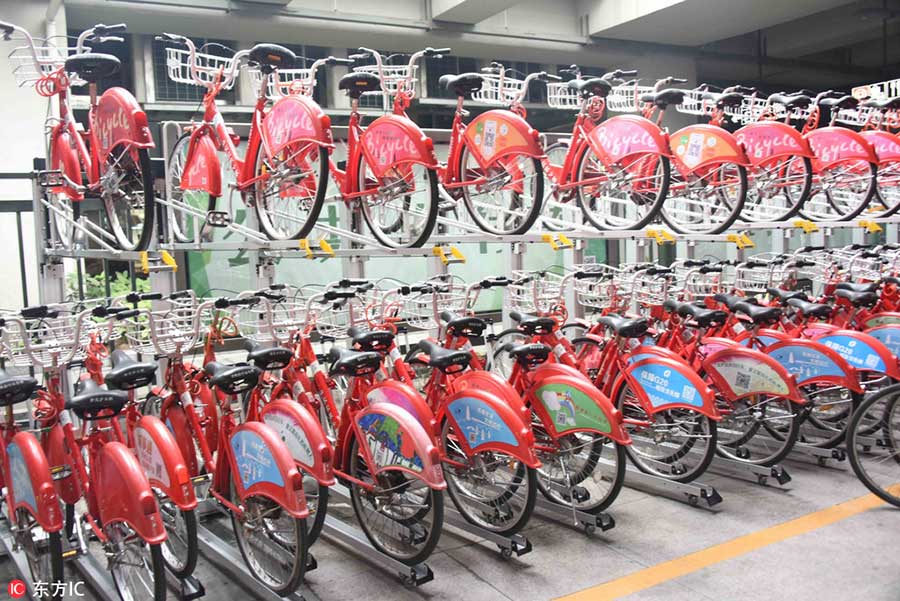 Hangzhou inaugura estacionamento de dois andares para bicicletas