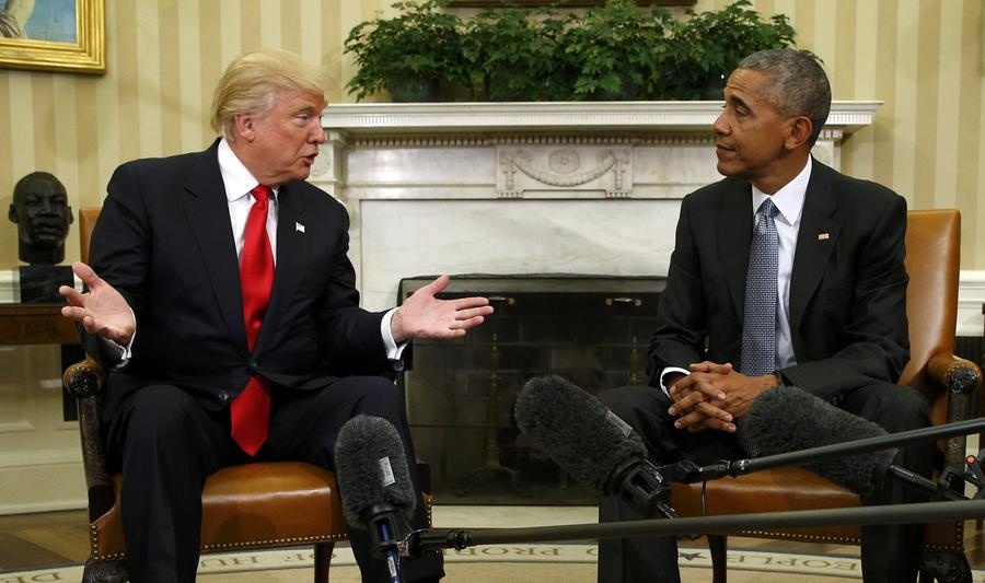 Obama se encontra com Trump na Casa Branca para discutir a transição de poder