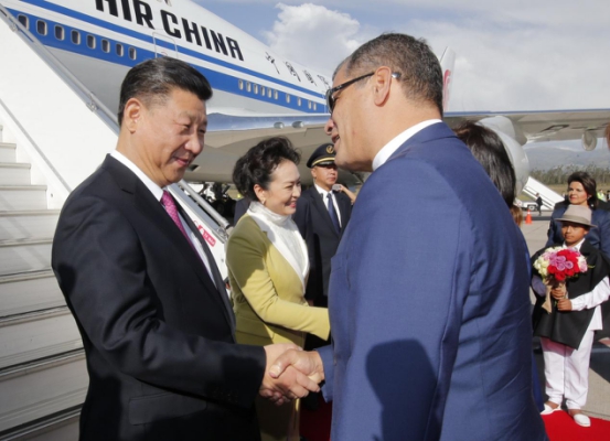 Presidente chinês chega ao Equador para terceira visita à América Latina desde 2013