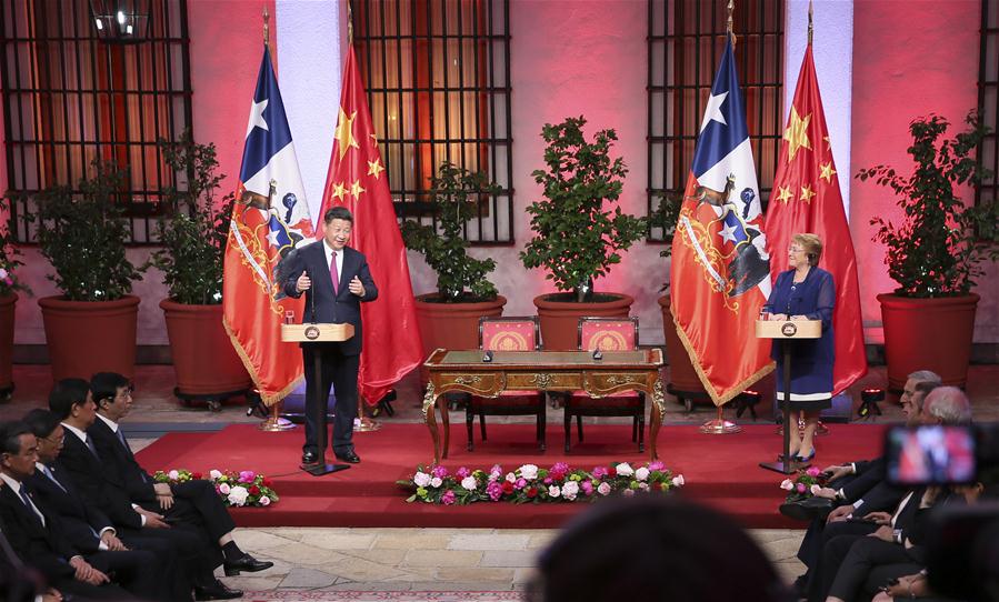 China e Chile elevam laços para nível de parceria estratégica abrangente