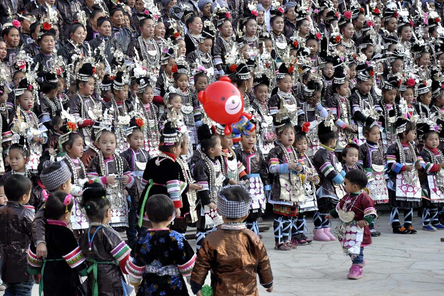 Expressão musical étnica apresentada em Guizhou
