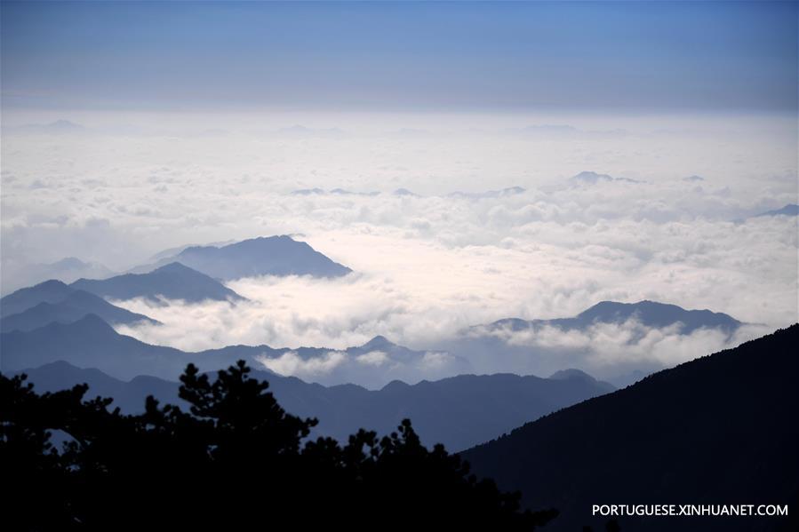 Paisagem de montanha Huangshan